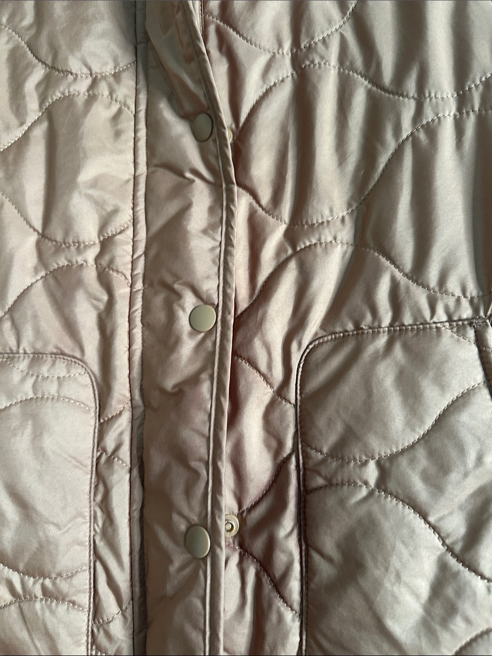 NWOT Quilted Sleeveless Vest in Tan - Picture 4 of 8